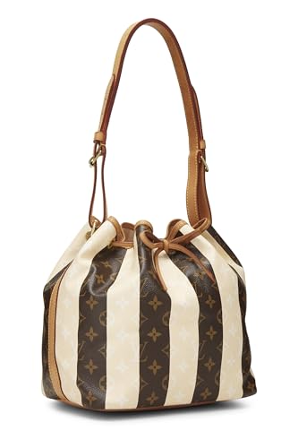 Pre-Loved Monogram Canvas Cream Rayures Noé Petite, Cream2