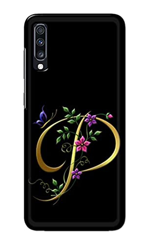 Image of Printed Hard Back Cover Case for Samsung Galaxy A70 | Samsung Galaxy A70s Back Cover (Alphabet P) -1803