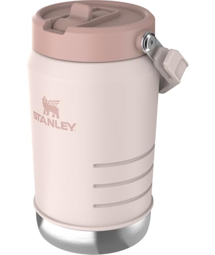 Image of STANLEY IceFlow Flip Straw 2.0 Jug, 40 oz, Rose Quartz | Easy Carry Handle | Twist On Lid and Flip Up Straw | Leakproof Water Bottle | Insulated Stainless Steel | BPA-Free