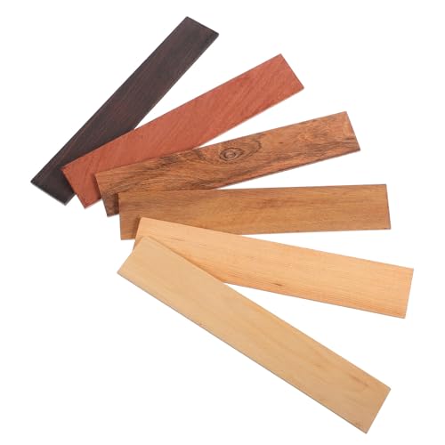 NULYLU Wooden Planks Rosewood Textured Replacement Slats for Park Bench DIY Wooden Panels for Projects