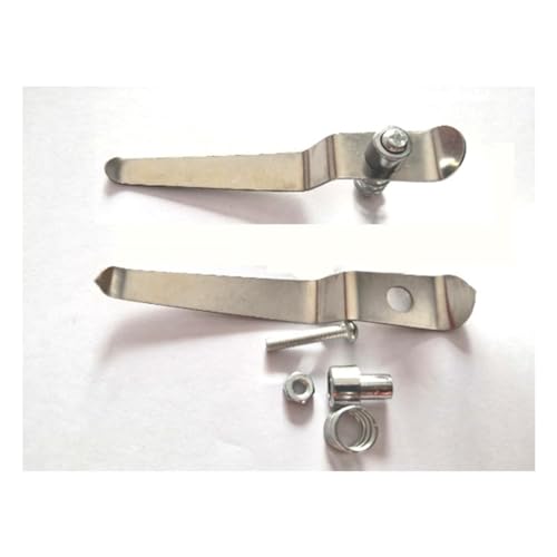 Microscope 2pcs Stereo Biological Microscope Stage Holder Slides Clips Stainless Steel(7.2CM)