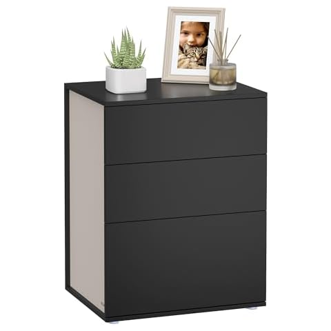 VASAGLE Modern Minimalist Bedside Table with Drawers Cover