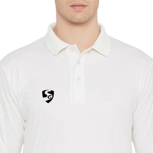 Image of SG CLUB Full sleeves Cricket whites Combo (Pant+Shirt)