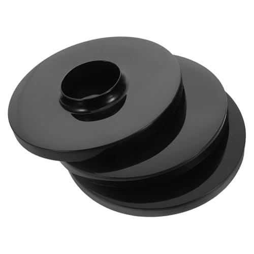 WOONEKY 3 Piezas Base Pedestal de Ventilador Eléctrico Chasis de Plástico para Ventiladores de Instalación Rápida Soporte Decorativo Estiloso Accesorio Compatible con Múltiples