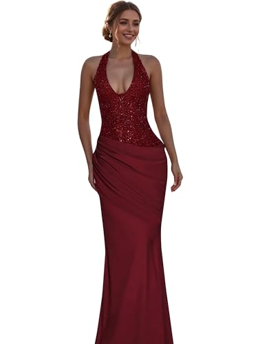 Image of Figdaw Elegant Long Prom Dresses Sexy Evening Gowns for Women Formal Events 2025