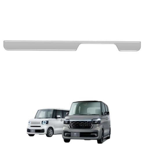 Alysianov ホンダ 新型 N-BOX N-BOXカスタム適用 JF5 JF6 センターコンソールパネル 傷付き防止アクセサリー ナビゲーションパネル下 ハザードボタントリム (シルバー)