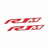 LFJSCK Reflective Motorcycle Stickers Compatible with Yamaha YZF R1 R1M - 2 Piece Waterproof Vinyl Decals Kit for Helmets Fairings (Red)
