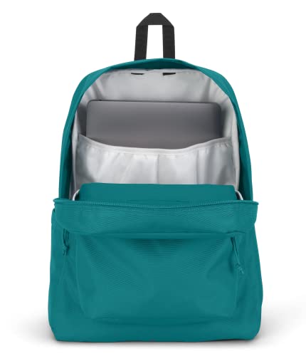 Image of JanSport SuperBreak Plus Backpack with Padded 15-inch Laptop Sleeve and Integrated Bottle Pocket - Spacious and Durable Daypack for Work and Travel - Deep Lake