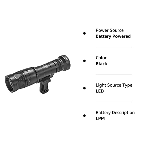 Surefire Mini Infrared Scout Light Pro Compact Ir/White Led Weaponlight, Black (M340V-Bk-Pro) #TOP3