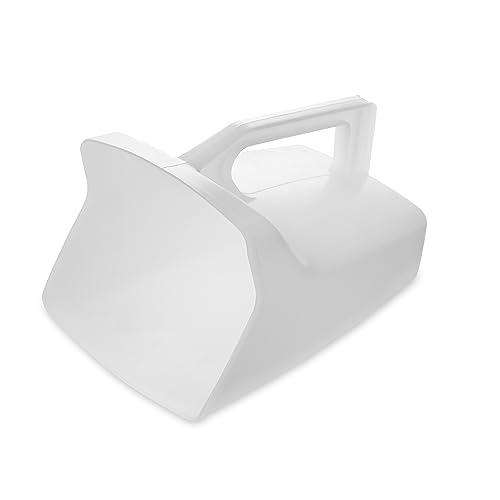 Image of Rubbermaid Commercial Products Clear Bouncer Utility Scoop, 64-Ounce, Clear, FG288500WHT (Pack of 6)