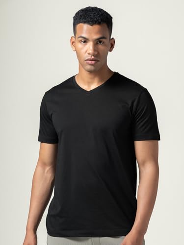 Image of DAMENSCH Regular Fit Cotton Blend Tshirt Half Sleeve Crew Neck Comfortable Casual Lightweight Premium Vortex Elemental Breeeze Tshirts for Men Pack of 1
