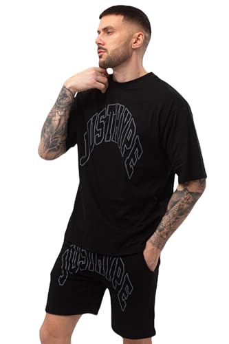 T-shirt homme Hype noir vêtement idéal pour sorties et détente urbaine