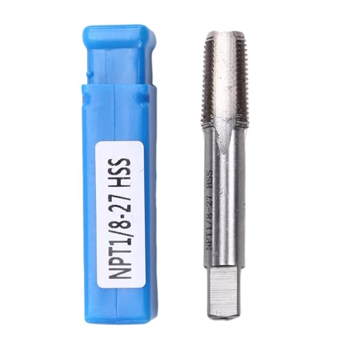 Bloepum 1/8INCH- 27 NPT Taper Pipe Tap 1/8-27 TPI Fits for Repair Work Maintenance