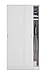 Armoire avec 2 Portes Coulissantes Coloris Blanc - Dim : L 100 cm x H 200 x P 50 cm -PEGANE-