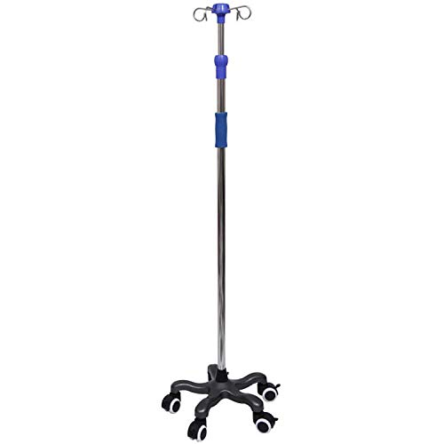 Support de perfusion portable Ratiomed ajustable à 4 crochets pour soins
