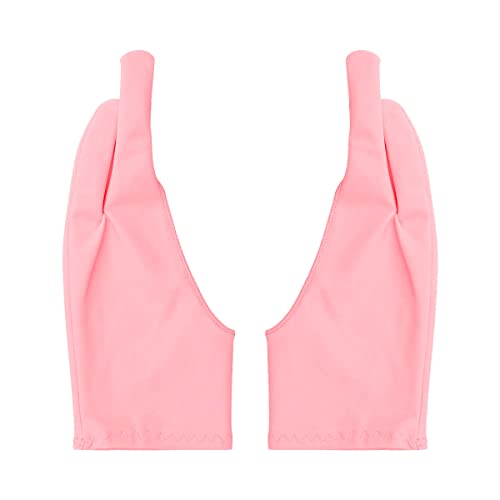 Jagowa 2PCS Artist Glove 2 Finger Drawing Glove for Graphic Tablet iPad Pro Pencil for Right and...