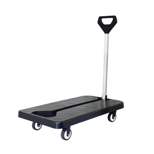 FUHAI-666 Carro de Plataforma Plegable silencioso for el hogar, Carrito de Compras portátil, Carrito de Compras for comestibles, Carrito pequeño for Entrega
