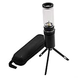 Ilumina tu viaje con esta linterna de gas portátil para uso en exteriores (negro)