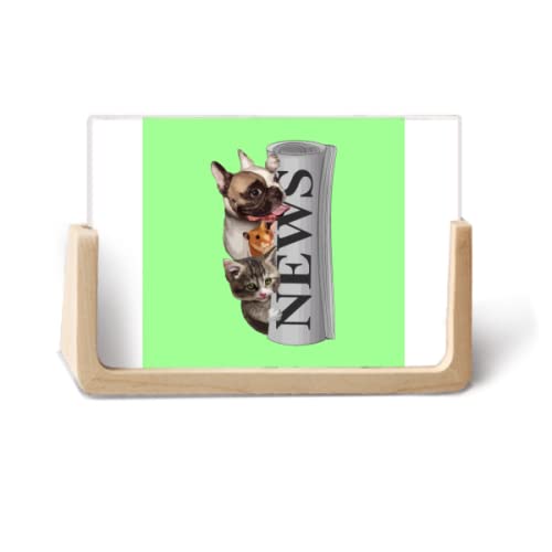 Rollo periódico Pet Group Art Deco Foto de moda Marco de fotos de madera Pantalla de mesa