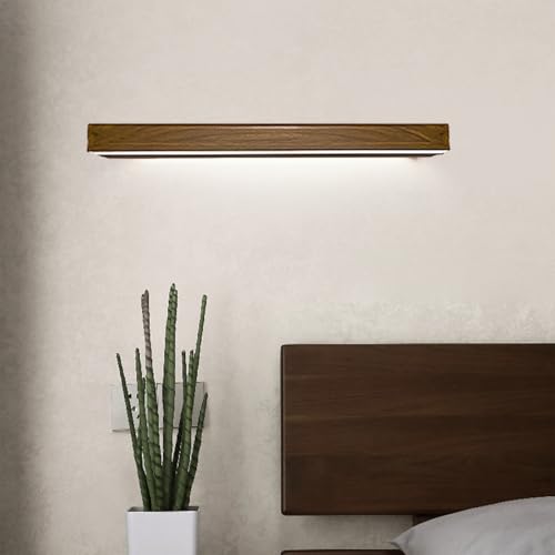 LED interior apliques de pared madera 40cm para iluminación de pasillo y espejo 3