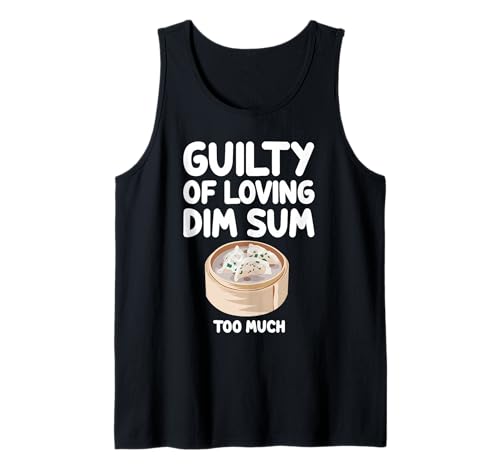 Culpable de amar a Dim Sum Demasiado Cocina Cantonesa China Camiseta sin Mangas
