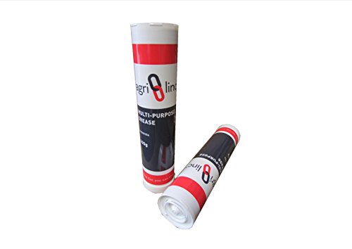Grease Cartridges, 6 Pack, EP2 Lithium Multipurpose Grease lubricant in 400g/14oz Cartridge for Grease Gun, UK Stock for fast delivery by Agri-Linc