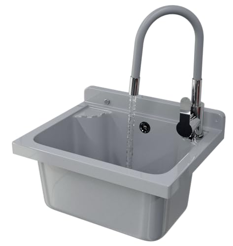 Set Lavandino + Sifone + Rubinetto - Lavatoio da Esterno