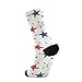 KLL Americana Star Scatter Fashion men crew socks running lightweight wicking mid crew socks (2-Pair)
