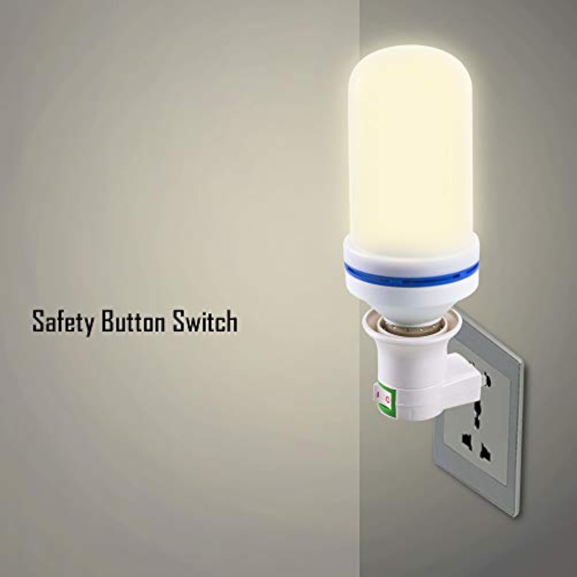 E27 Switch Lamp Socket Adapter, 2-Pack