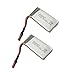 YUNIQUE ITALIA 2 Pezzi Batteria di Ricambio da 3.7V 850mAh Li-Po per Quadricottero RC Drone Syma X56 X56W X54HW X54HC Pieghevole