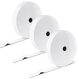 3 Rolls Jelly Roll Batting Strips for Rugs 2 1/4 in Cotton Blend Batting on a Roll Total 150 Yards Quilt Batting by a Roll Batting for Upholstery Cotton Rolls for Jelly Roll Throw Rug