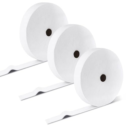 3 Rolls Jelly Roll Batting Strips for Rugs 2 1/4 in Cotton Blend Batting on a Roll Total 150 Yards...