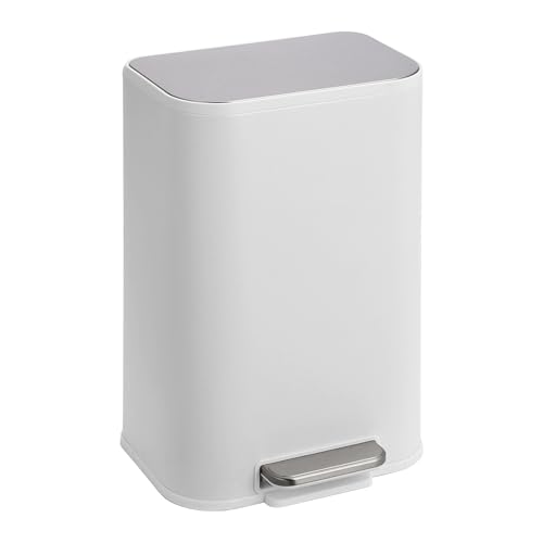 Caneca de Basura Slim para Cocina, 12 Litros Acero Inoxidable