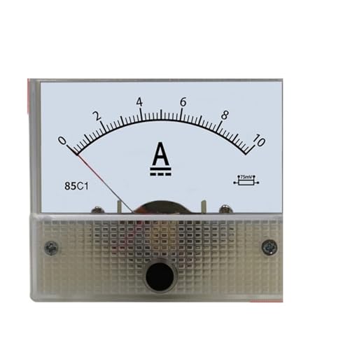 Compteur mécanique de courant DC 85C1 aiguille 10A 100A boîtier de suivi électrique avec shunt 15A