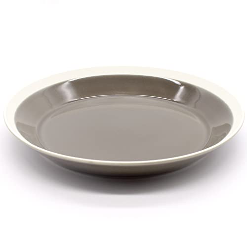 Plato playo de porcelana 20 cm marrón KIMURA GLASS miniatura 2