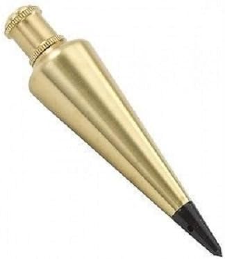 Swanson Tool Co PB016B Plumb Bob 16oz (Brass), ships with Replacement Tips and String