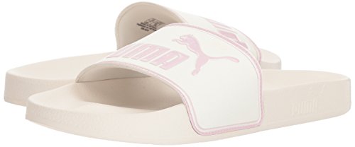Image of PUMA Women's Leadcat Slide Sandal, Whisper White-Winsome Orchid, 10 M US