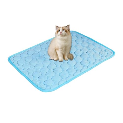 Alfombrilla de refrigeración para mascotas, lavable, 100 x 75 cm, alfombrilla de refrigeración para mascotas, para perros pequeños, medianos y grandes, ropa de cama, cama, cama de perrera, sofá
