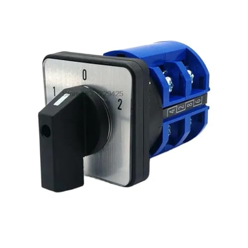 Interruptor de cambio universal LW26-63/2 de dos polos y selector de carril DIN 63A 2
