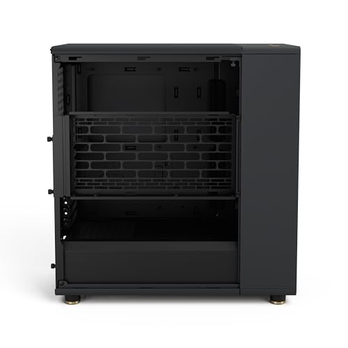 Fractal Design North - Genuine Walnut Wood Front - Mesh Side Panels - Two 140mm Aspect PWM Fans Included - Type C USB - ATX Airflow Mid Tower PC Gaming Case,Charcoal Black by Fractal Design - Image 6