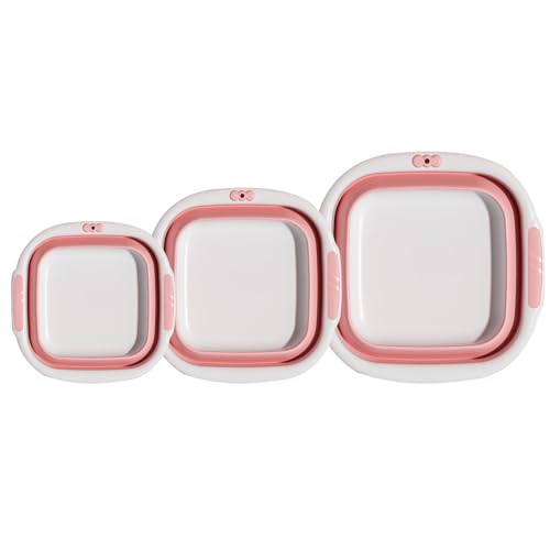 Lavabo Plegable - Tina Plegable Para Lavabo Juego | Plegable | Lavavajillas Portátil | Tina Plegable Para Con Tapón De Drenaje | Plegable | Bañera Portátil Para Rostro Uso Y Diari