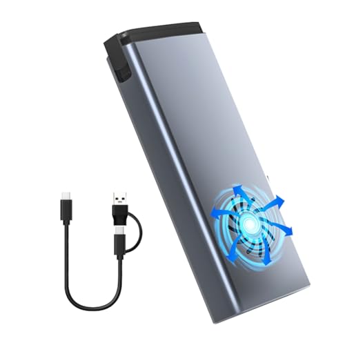 Carcasa para SSD M.2 evita sobrecalentamiento con ventilador USB-C 20 Gbps
