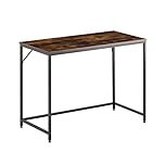 Nera Writing Rustic Brown Computer Desk 100x50cm for Study Home Office Table Small Space Simple Assembly