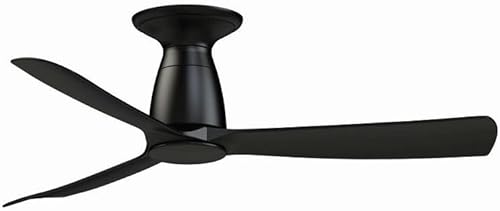 Miniatura 5 de Fanimation Kute - Ventilador de techo empotrado de 3 aspas, 13.1 pulgadas de alto y 44 pulgadas de ancho, acabado blanco mate 4-Greige mate,Antique