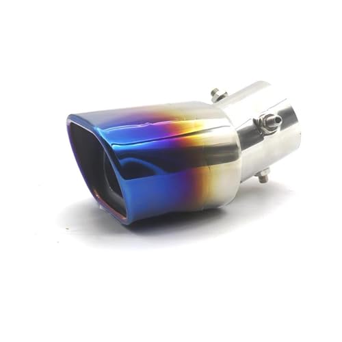 Embout silencieux d'échappement carré universel en acier inoxydable pour voiture, Style C