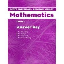 Paperback Scott Foresman-Addison Wesley Mathematics Answer Key Book