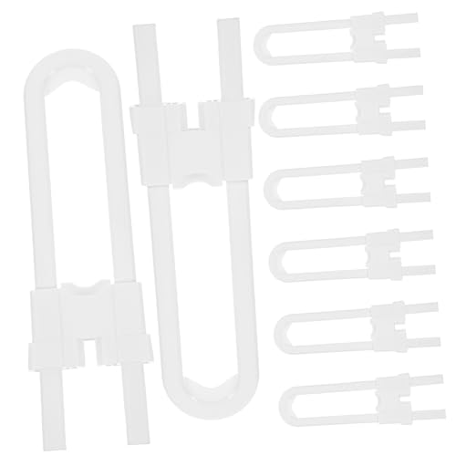 GLSTOY 8個スライド式キャビネットロック ラッチ ベビープルーフ用 食器棚 クローゼット ペット防止