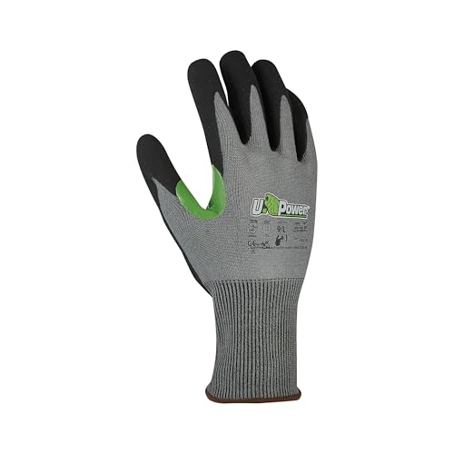 Gants de travail JASPER U-POWER pour éviter la fatigue des mains en nitrile