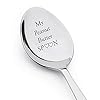 My Peanut Butter Spoon With Two Little Heart Engraved Spoon Stainless Steel Silverware Flatware Unique Birthday Easter Basket Gifts For Boy Girl Mom Dad Kids unique gifts I love you mom gift