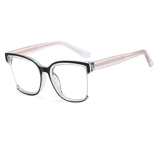 Monture de lunettes femmes vintage demi-monture pour verres de vue